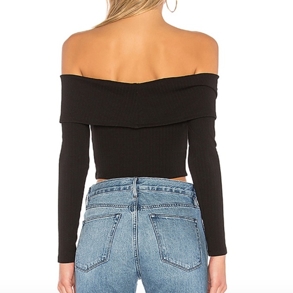 Off Shoulder Crop Top - Picture 2 of 2